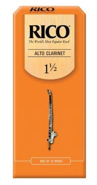 Rico Alto Clarinet Reeds #1.5 Box of 25 Reeds